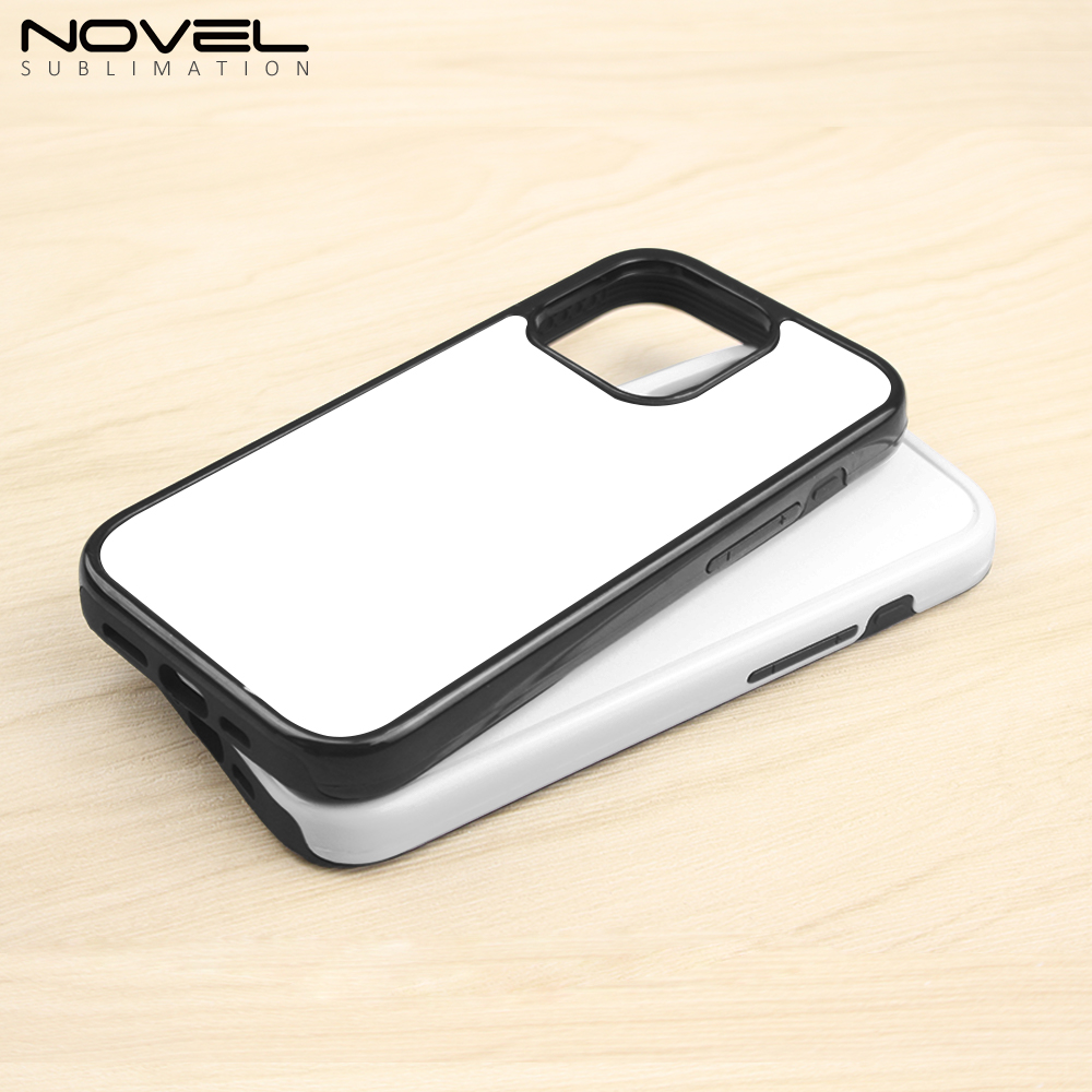 For iPhone 16 /15/14 Series Strong Protection Sublimation 2D 2IN1 Case Heavy Duty Phone Case