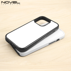For iPhone 14 Series Strong Protection Sublimation 2D 2IN1 Case Heavy Duty Phone Case