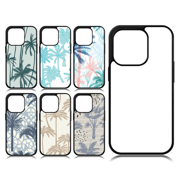 For iPhone 15/14 Series Strong Protection Sublimation 2D 2IN1 Case Heavy Duty Phone Case