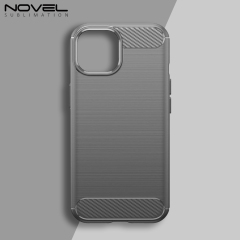 New Arrival Carbon Fiber Brushed Anti-Drop Phone Case for iPhone Series