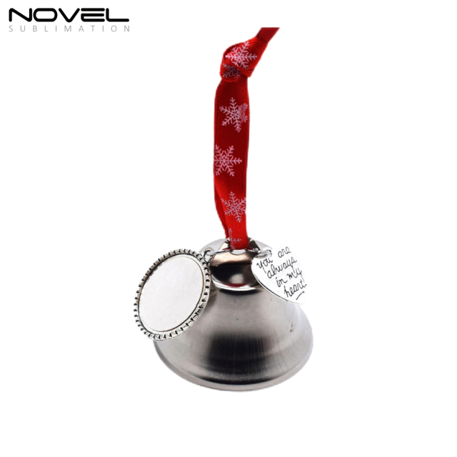 Sublimation Christmas Bell Pendant X-mas Decoration Home Ornament