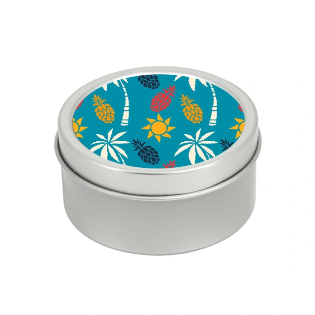 Custom Design Sublimation Metal Candle Holder Candies Containers Case Blank Presents Holder Tins