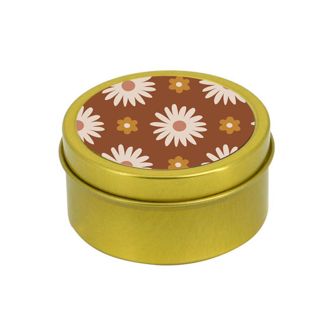 Custom Design Sublimation Metal Candle Holder Candies Containers Case Blank Presents Holder Tins