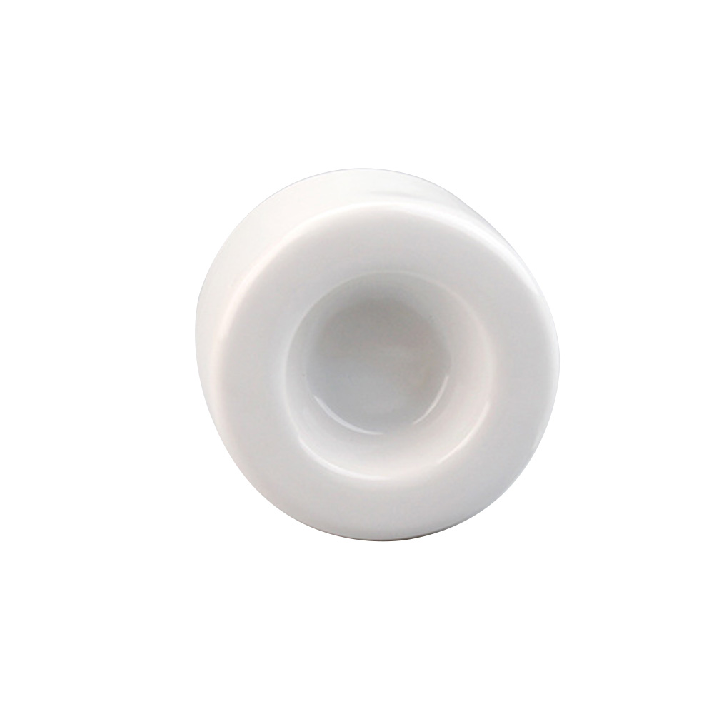 Custom Design Sublimation White Ceramic Candle Holder with Elegant Designs and Practical Functions