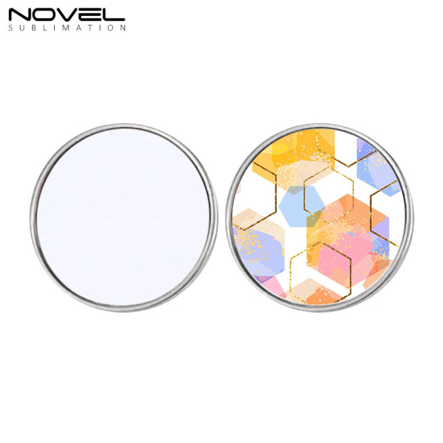 Sublimation Blank Pins DIY Button Badge Kit Sublimation Silver Blank Aluminum Sheet with Pin Backs