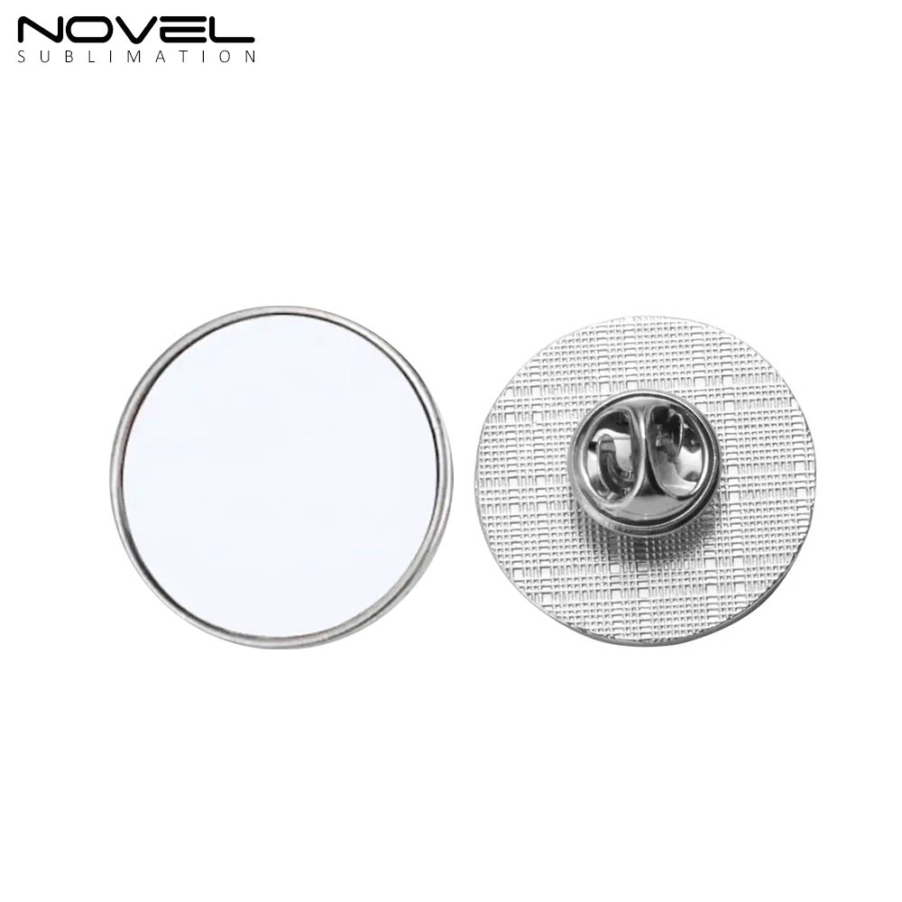 Sublimation Blank Pins DIY Button Badge Kit Sublimation Silver Blank Aluminum Sheet with Pin Backs