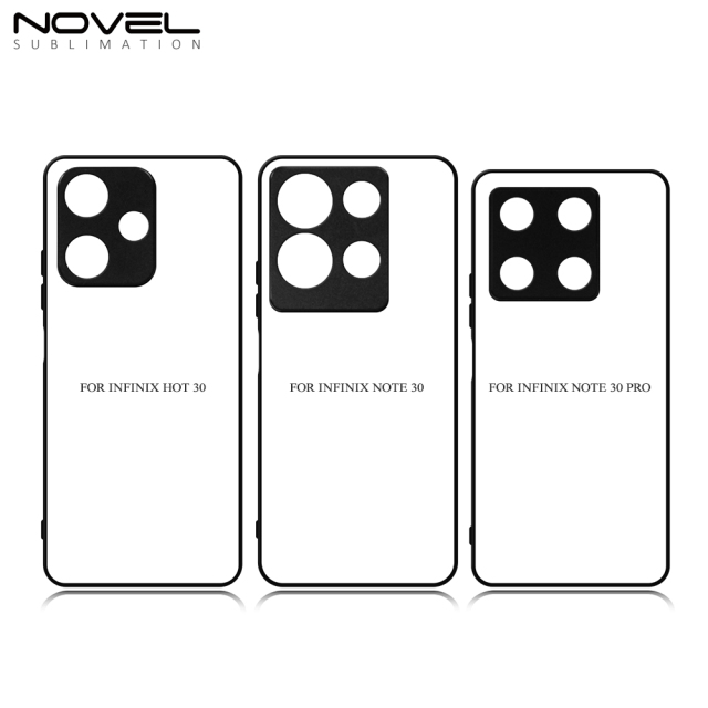 Smooth Sides!!! For Infinix Note 30/Note 30 Pro/Note 11S/ Note 11 Pro Sublimation Blank Soft Rubber Sides 2D TPU Silicone Phone Case With Metal Insert