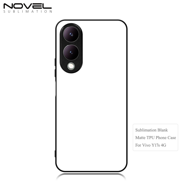 New Arrival Sublimation Blank 2D TPU Phone Case With Metal Insert For Vivo Y Series Y17S 4G/Y02s 4G/Y75 5G Y20 Y21 /Y21S/ Y16/Y32/Y33T/Y33S/Y50/Y70S/Y51S/IQOO U1/ Y77