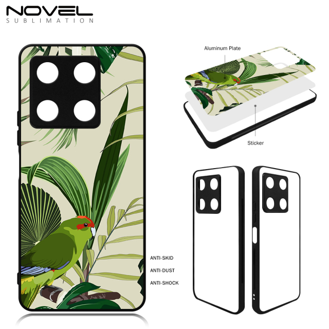 Smooth Sides!!! For Infinix Note 30/Note 30 Pro/Note 11S/ Note 11 Pro Sublimation Blank Soft Rubber Sides 2D TPU Silicone Phone Case With Metal Insert