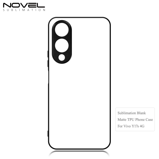 New Arrival Sublimation Blank 2D TPU Phone Case With Metal Insert For Vivo Y Series Y17S 4G/Y02s 4G/Y75 5G Y20 Y21 /Y21S/ Y16/Y32/Y33T/Y33S/Y50/Y70S/Y51S/IQOO U1/ Y77