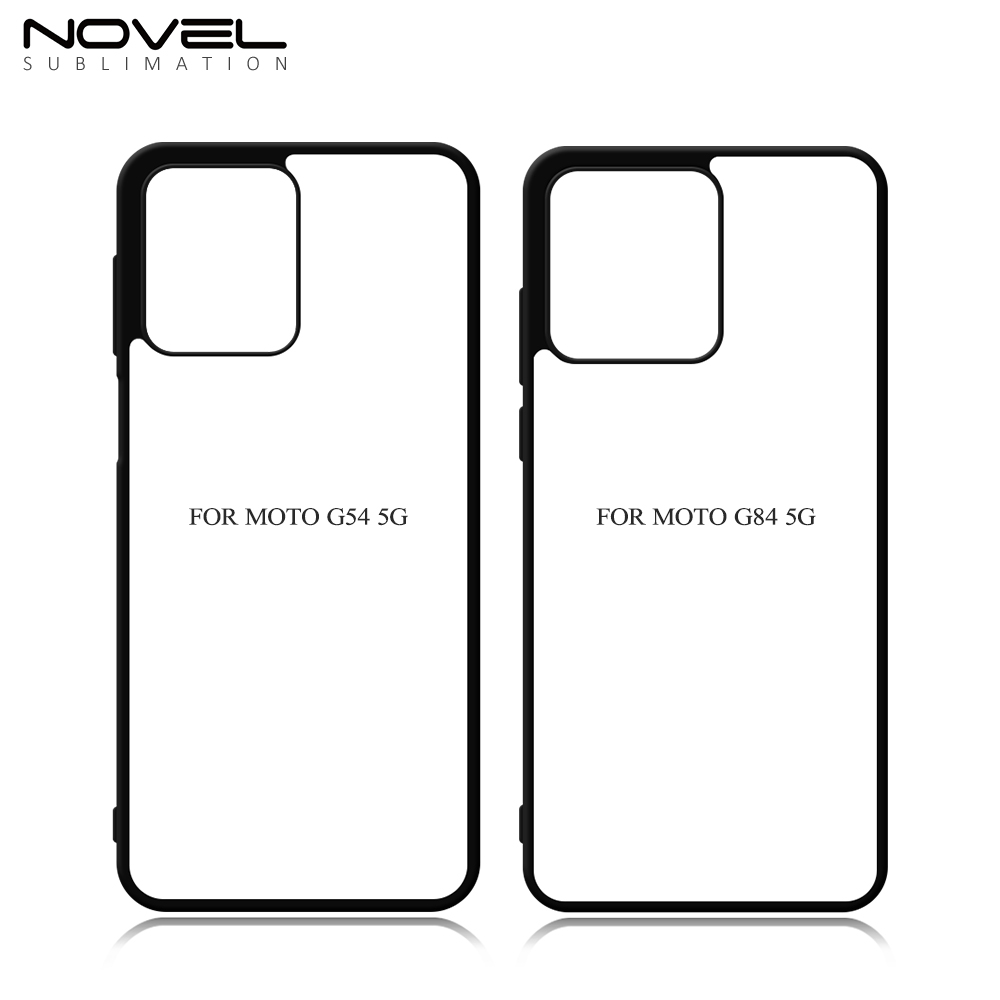New Arrival Sublimation blank TPU Phone Case for Moto G54 5G/84 5G/G73 DIY Shell With Aluminum Sheet