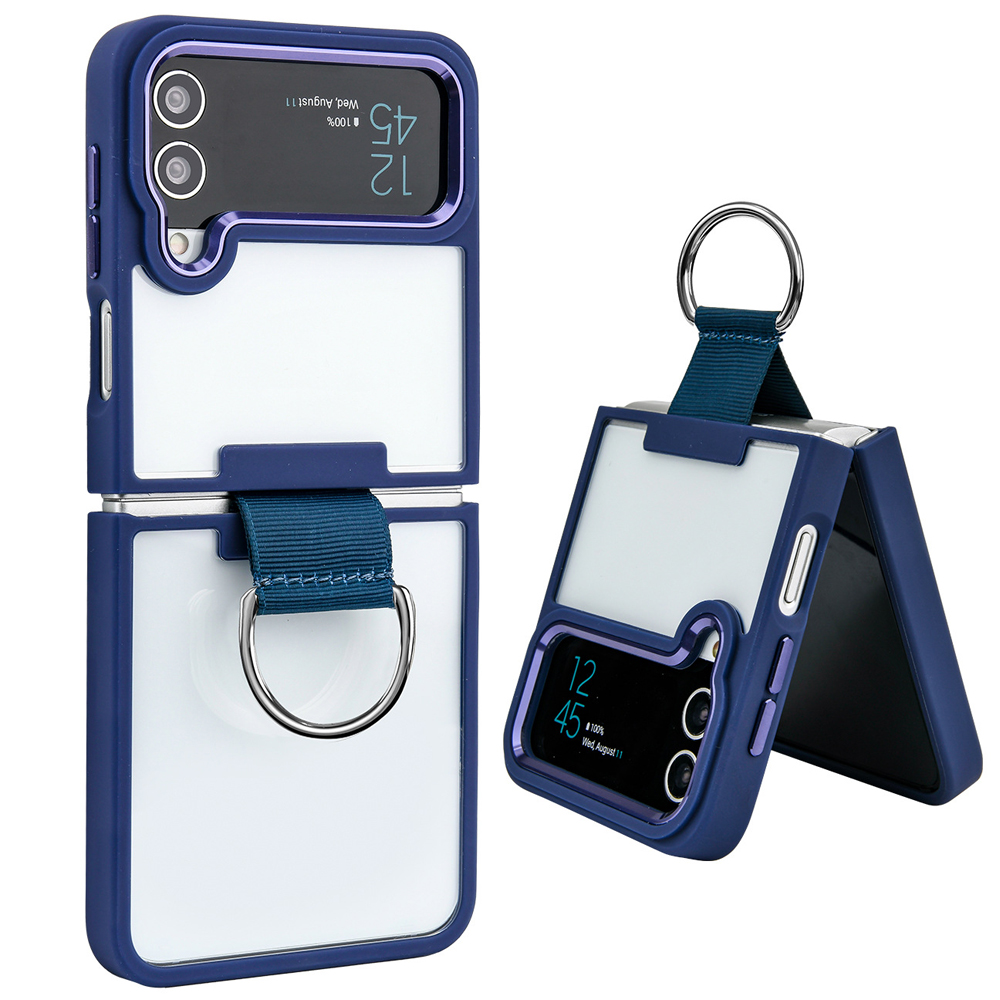 New Arrival Golden Shield Transparent Phone Case Phone Cover for Samsung Z-Flip 3,Z-Fold 5 Series