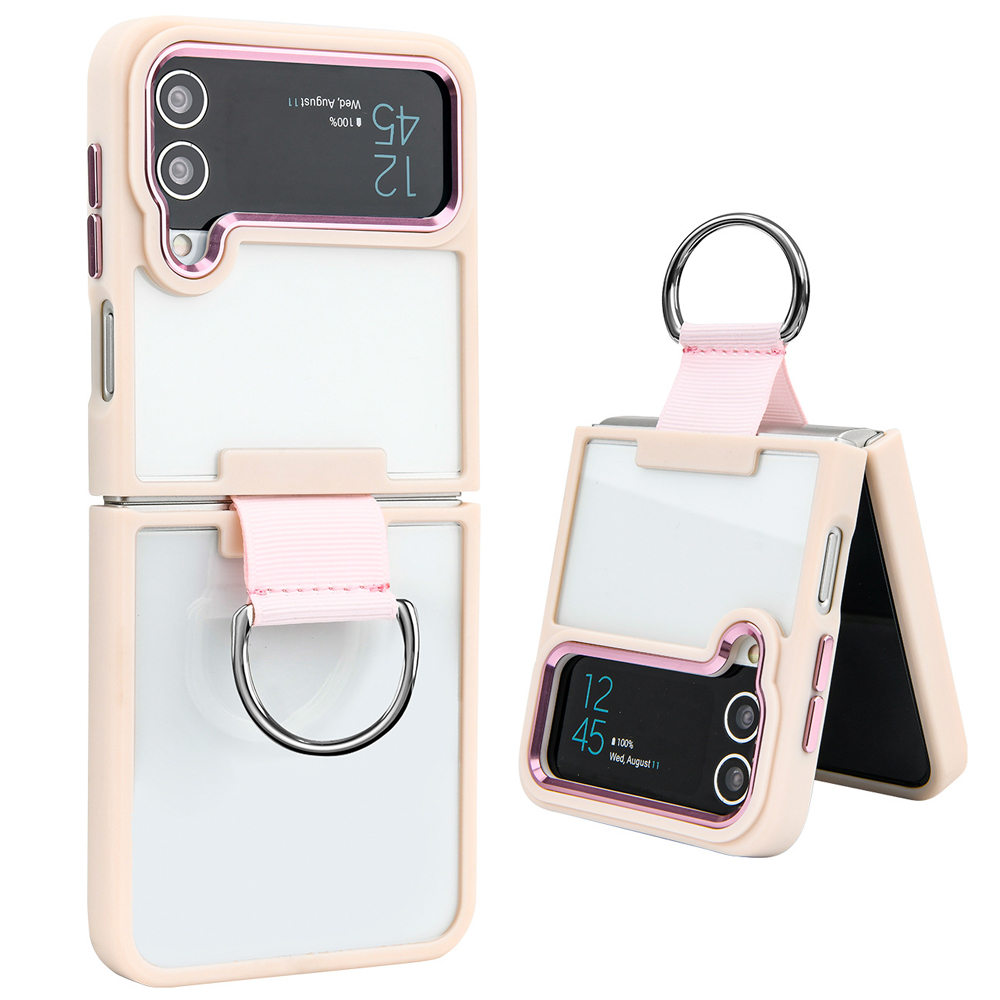 New Arrival Golden Shield Transparent Phone Case Phone Cover for Samsung Z-Flip 3,Z-Fold 5 Series