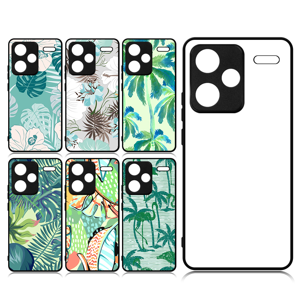 For Redmi Note 13 4G,Redmi Note 13 Pro DIY Logo Sublimation Blank 2D TPU Phone Case With Aluminum Insert