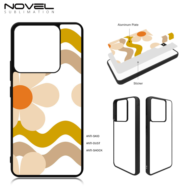 New Arrival Sublimation blank 2D TPU Phone Case for Redmi Note 13 5G ,Note 12 4G,Note 12 Pro Speed DIY Shell With Aluminum Sheet