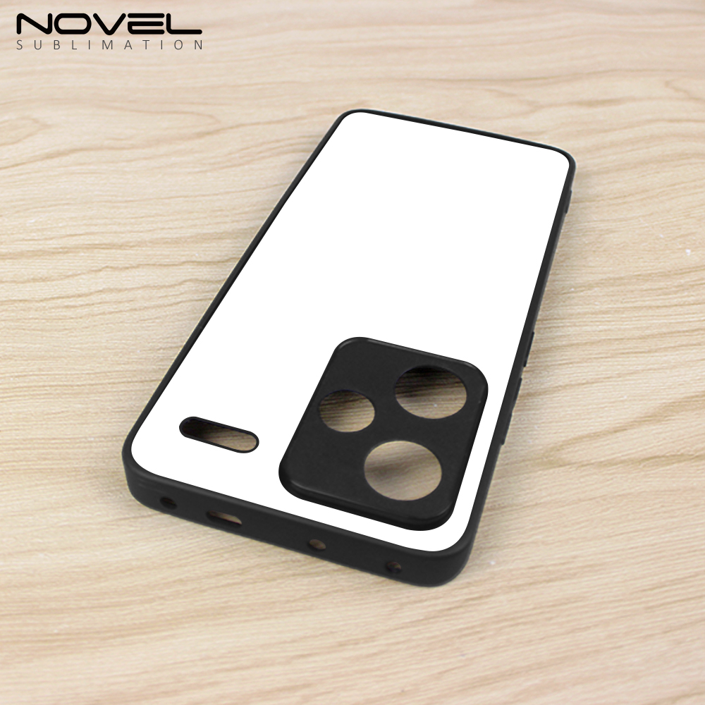 For Redmi Note 13 4G,Redmi Note 13 Pro DIY Logo Sublimation Blank 2D TPU Phone Case With Aluminum Insert