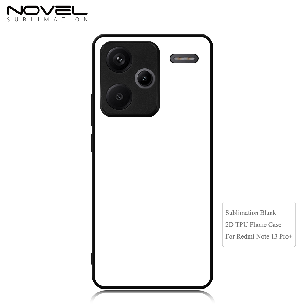 For Redmi Note 13 4G,Redmi Note 13 Pro DIY Logo Sublimation Blank 2D TPU Phone Case With Aluminum Insert