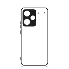 For Redmi Note 13 Pro + DIY Logo Sublimation Blank 2D TPU Phone Case With Aluminum Insert