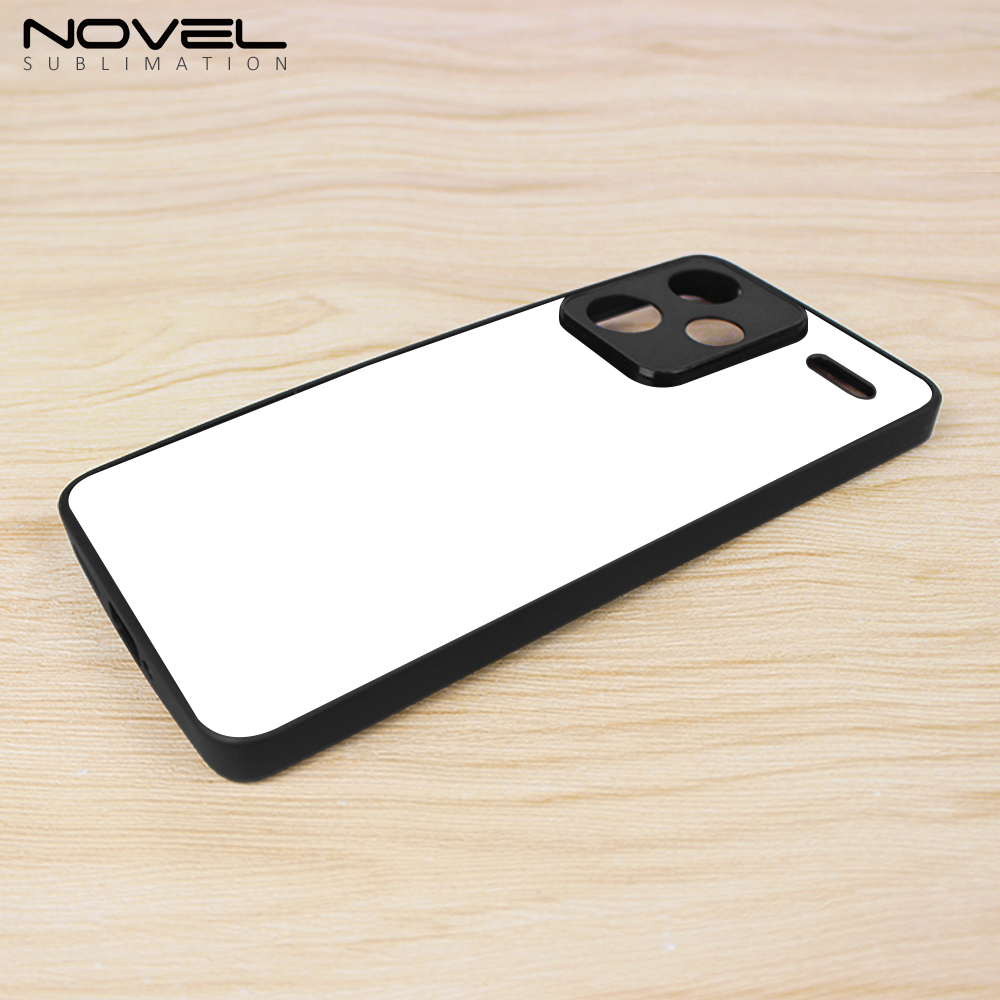 For Redmi Note 13 4G,Redmi Note 13 Pro DIY Logo Sublimation Blank 2D TPU Phone Case With Aluminum Insert