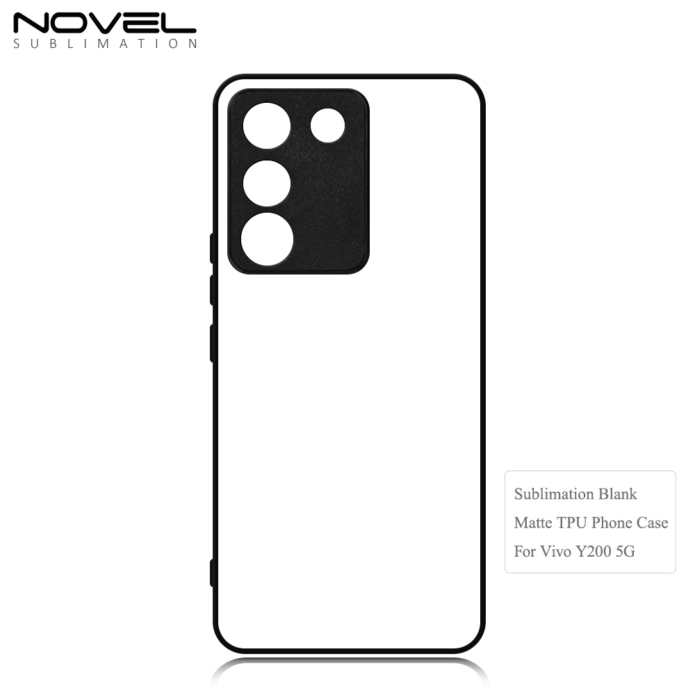 New Arrival Sublimation Blank Rubber 2D TPU Phone Case Cover for Vivo Y100 (IDN) /Vivo V30 Lite,Vivo Y200 5G