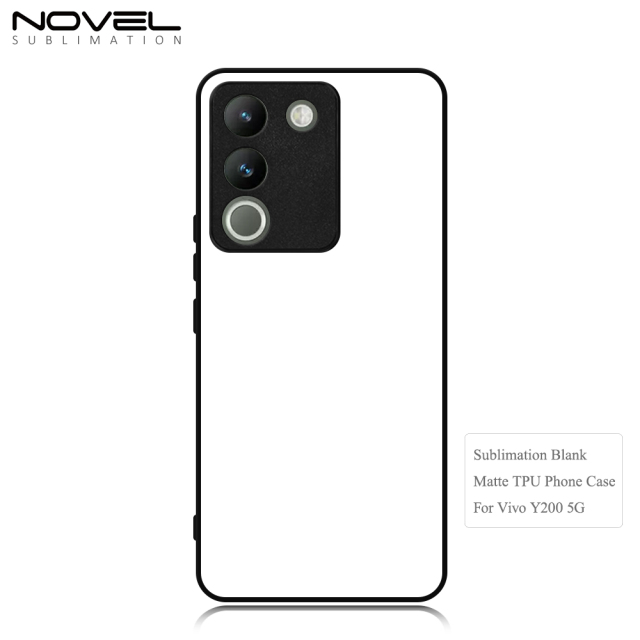 New Arrival Sublimation Blank Rubber 2D TPU Phone Case Cover for Vivo Y200 5G