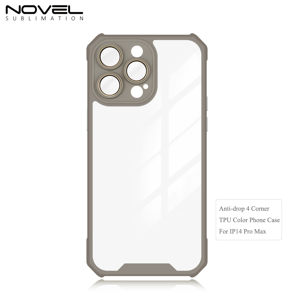 New Arrival Anti-drop 4 Corner Acrylic TPU Colorful Phone Case for iPhone 11/12/13/14/15 Series