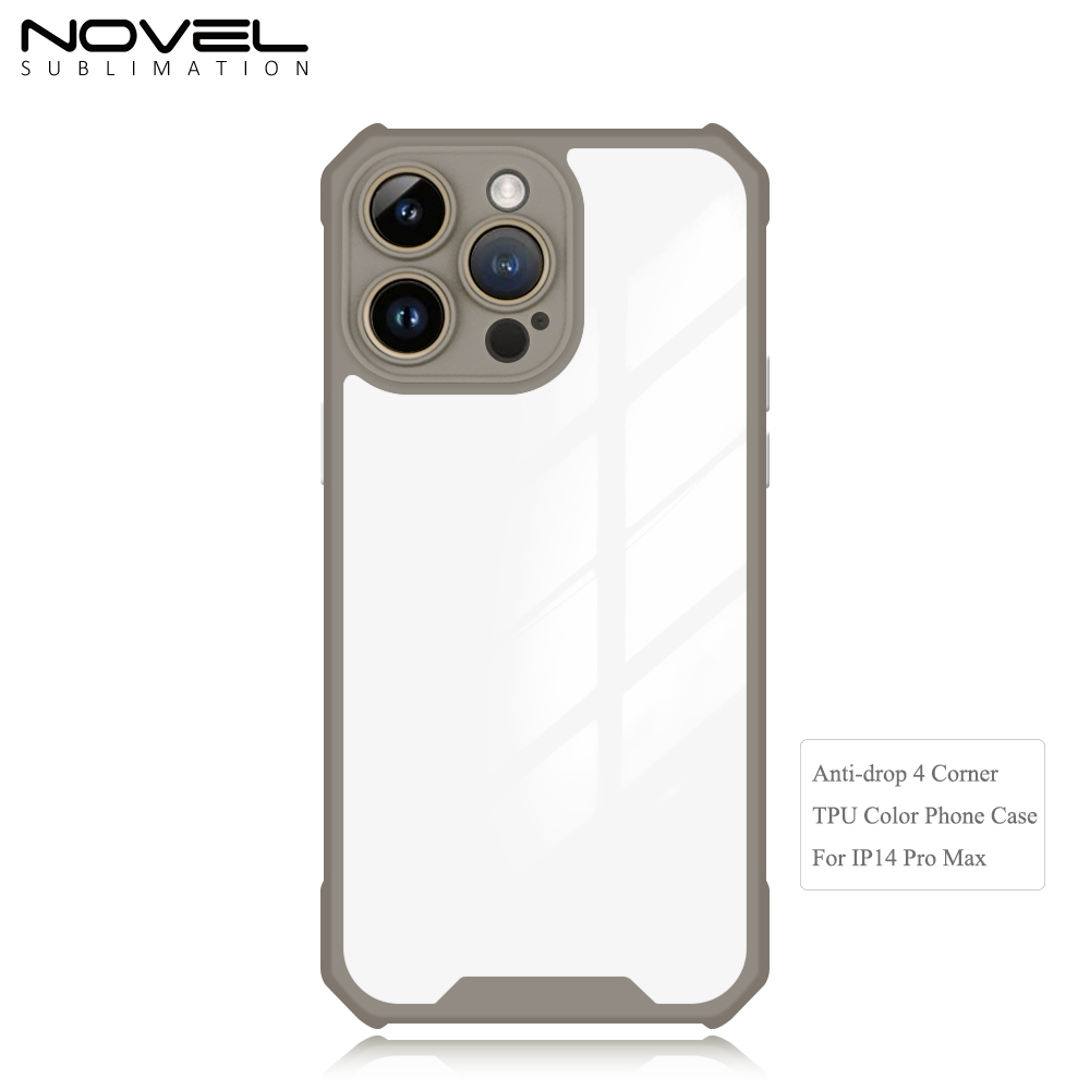 New Arrival Anti-drop 4 Corner Acrylic TPU Colorful Phone Case for iPhone 11/12/13/14/15 Series