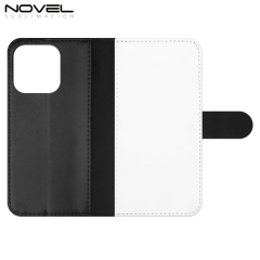 Sublimation Blank PU Leather Flip Phone Case Wallet TPU Inside with 3 Card Holder and Stand for iPhone 15/13/12/11 Series