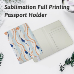 PU Leather Blank Heat Transfer Travel Passport Book Holder Wallet Cover for Passport, Business Cards, Credit Cards, Boarding Passes