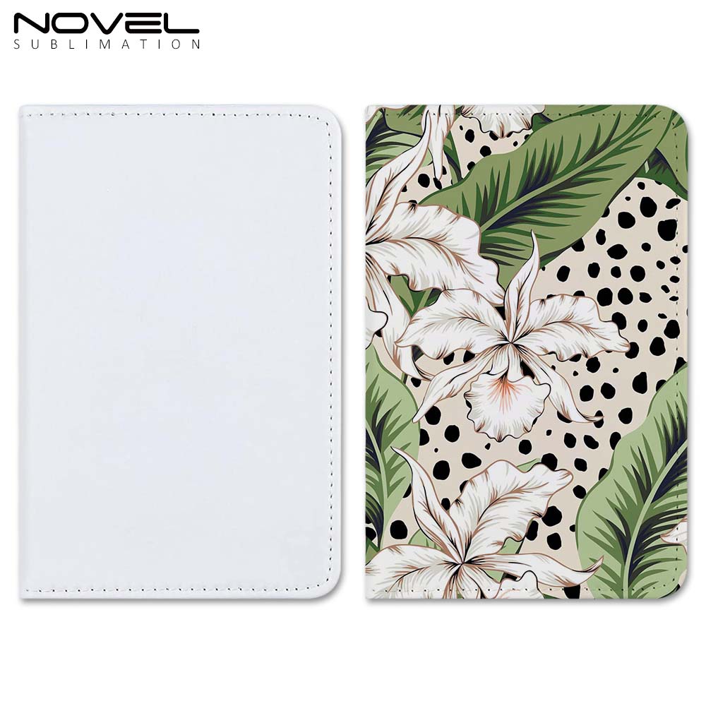 Sublimation PU Leather Blank Heat Transfer Travel Passport Book Holder Wallet Cover for Passport, Business Cards, Credit Cards, Boarding Passes