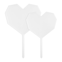 Sublimation Blank Acrylic Cake Toppers Creative Insert Card for Birthday Cake for Heat Transfer Printing Cake Insert