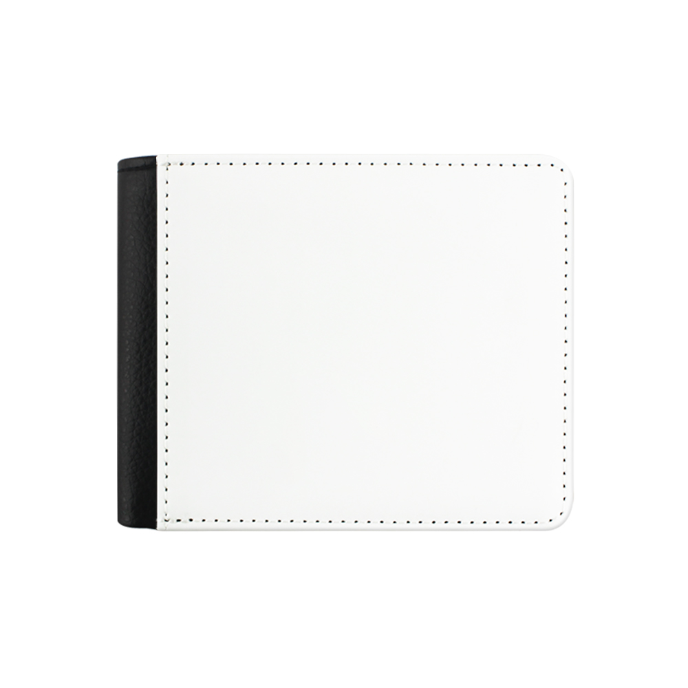Sublimation Wallet Heat Transfer Wallet Single Side Leather Wallets, Men Wallet with Money Clip And ID, Slim Wallets Bifold Side Flip for Men