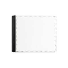 Sublimation Wallet Heat Transfer Wallet Single Side Leather Wallets, Men Wallet with Money Clip And ID, Slim Wallets Bifold Side Flip for Men