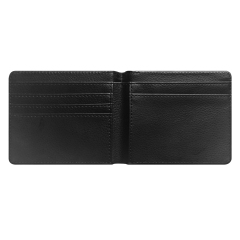Sublimation Wallet Heat Transfer Wallet Single Side Leather Wallets, Men Wallet with Money Clip And ID, Slim Wallets Bifold Side Flip for Men