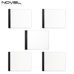 Sublimation Wallet Heat Transfer Wallet Single Side Leather Wallets, Men Wallet with Money Clip And ID, Slim Wallets Bifold Side Flip for Men