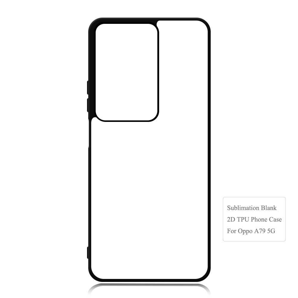 For Oppo A79 5G Sublimation 2D TPU Case With Aluminum Insert DIY Phone Shell