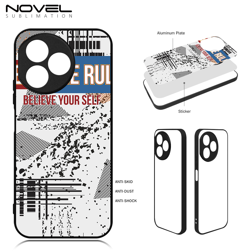 New Arrival Sublimation 2D TPU Phone Case for Honor X9B/Honor X50/X50i+,Honor X60i 5G with Aluminum Insert