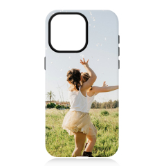 New Arrival 2in1 3D Film case Sublimation cover customized DIY Cell Phone case for iPhone 14/iPhone 15 series