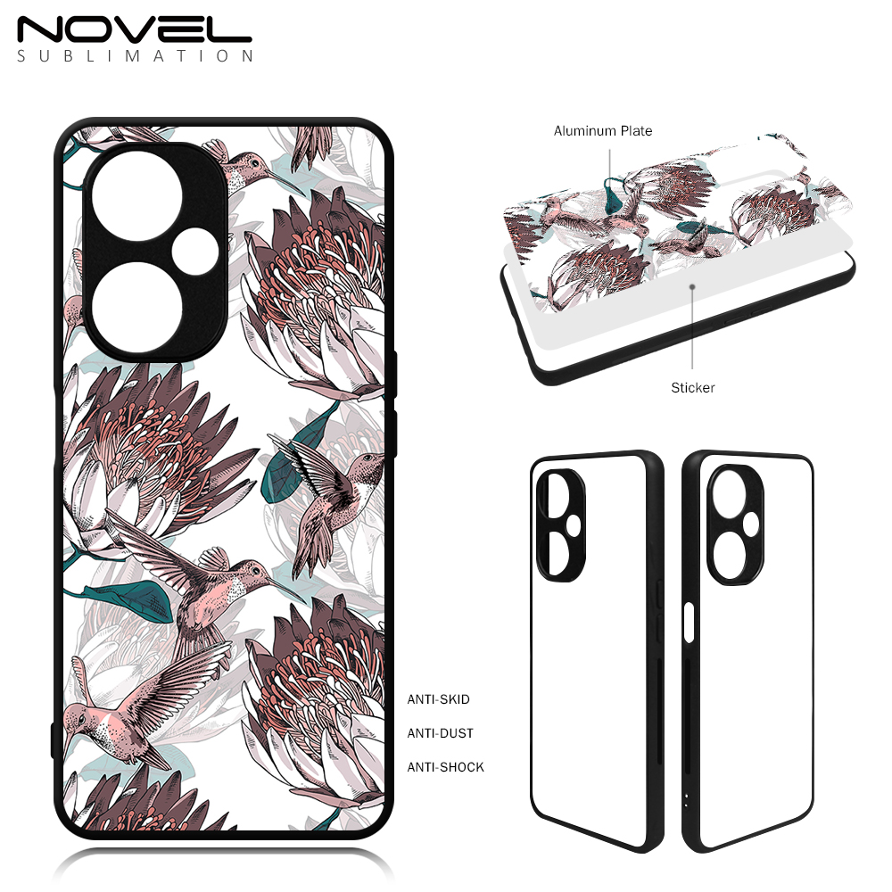 New Arrival For One Plus Nord CE,CE2 5G,CE 3 Lite/N30,1+Nord CE3 Sublimation 2D TPU Case Cover With Aluminum Insert