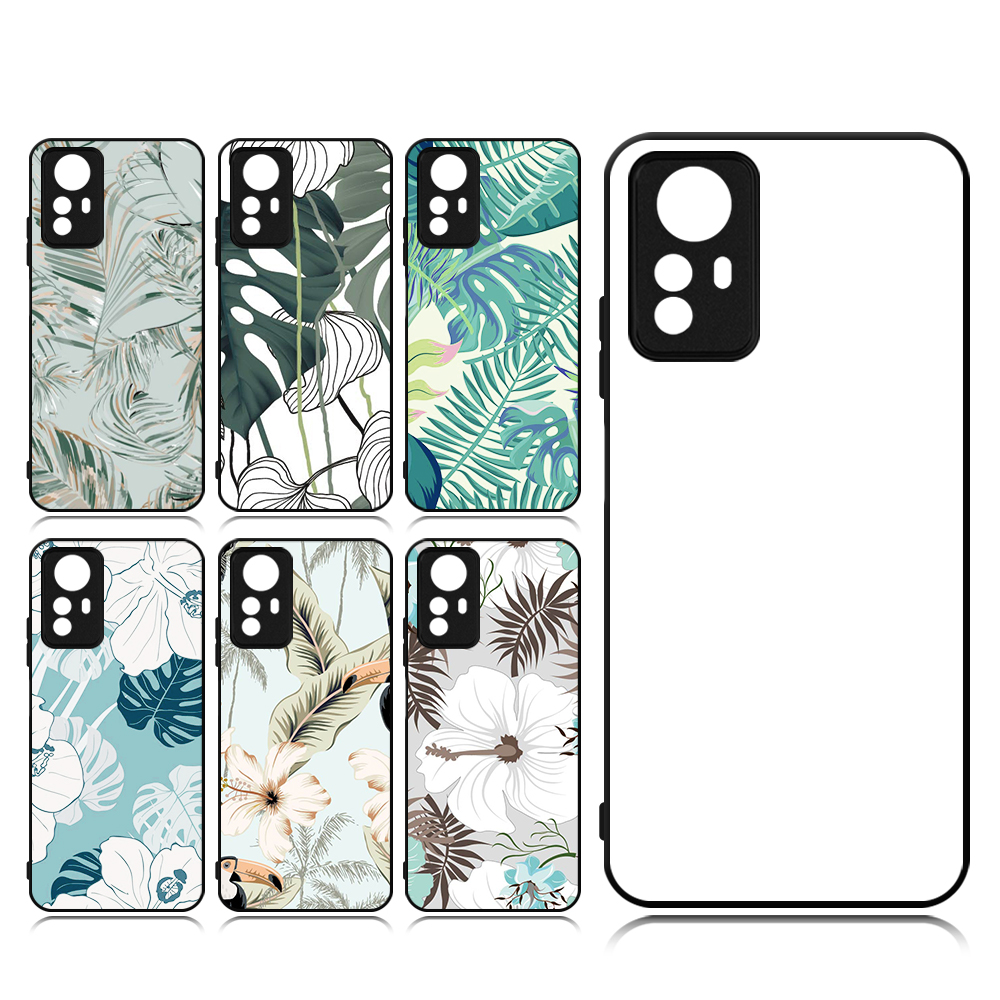 Smooth Sides!!! Sublimation Blank 2D TPU Phone Case Cover With Metal Insert for Redmi 12C,Redmi Note 8 Pro,Note 11 Pro,Note 12 R/Redmi 12 5G,Note 12S 4G
