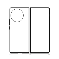 New Arrival Sublimation Blank 2D TPU Phone Case for Vivo X Flip,X Fold 2 DIY Shell With Aluminum Insert