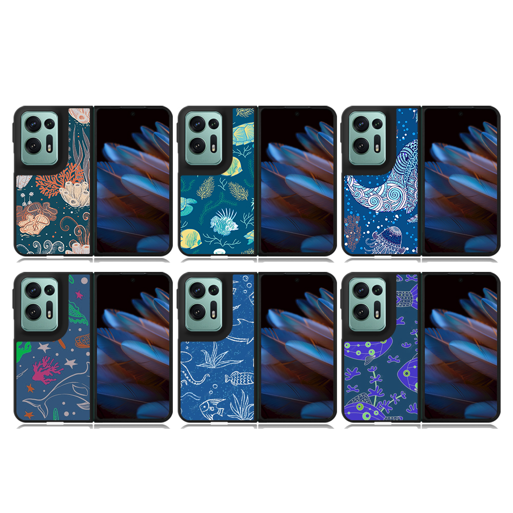 New Arrival Sublimation Blank 2D TPU Phone Case for Oppo Find N2 DIY Shell With Aluminum Insert