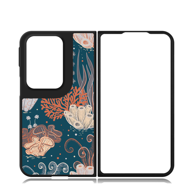 New Arrival Sublimation Blank 2D TPU Phone Case for Oppo Find N2 Fold 5G DIY Shell With Aluminum Insert