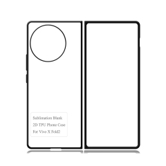 New Arrival Sublimation Blank 2D TPU Phone Case for Vivo X Flip,X Fold 2 DIY Shell With Aluminum Insert