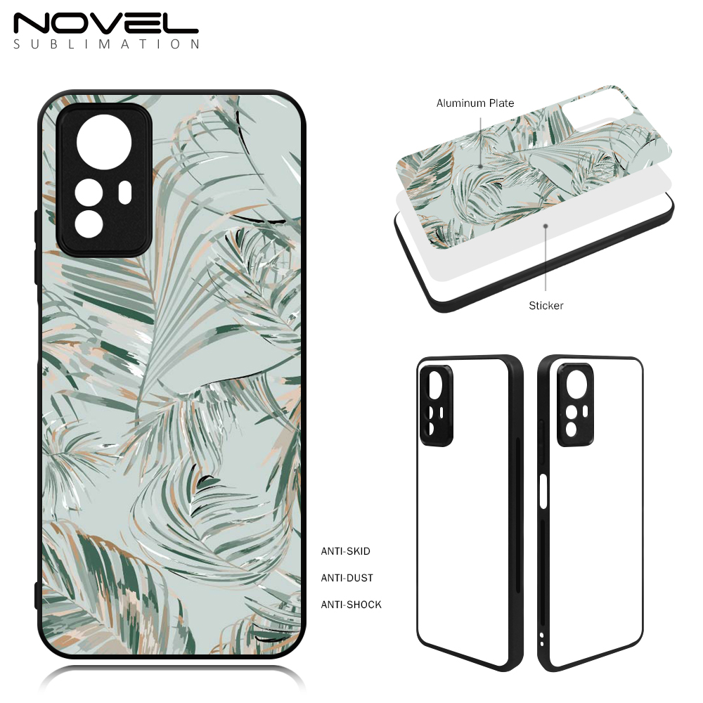 Smooth Sides!!! Sublimation Blank 2D TPU Phone Case Cover With Metal Insert for Redmi 12C,Redmi Note 8 Pro,Note 11 Pro,Note 12 R/Redmi 12 5G,Note 12S 4G