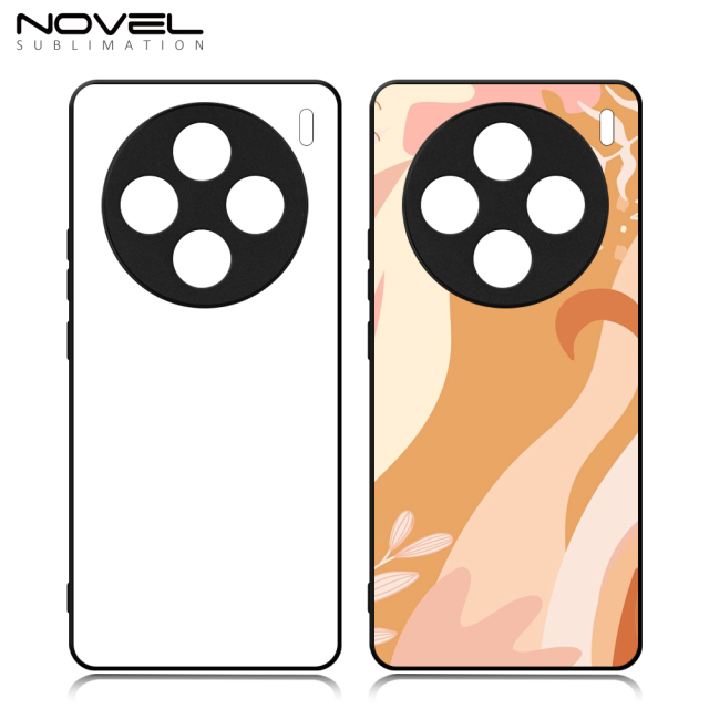 For Vivo X100 5G,Vivo X100 Pro 5G DIY Logo Sublimation Blank 2D TPU Phone Case With Aluminum Insert