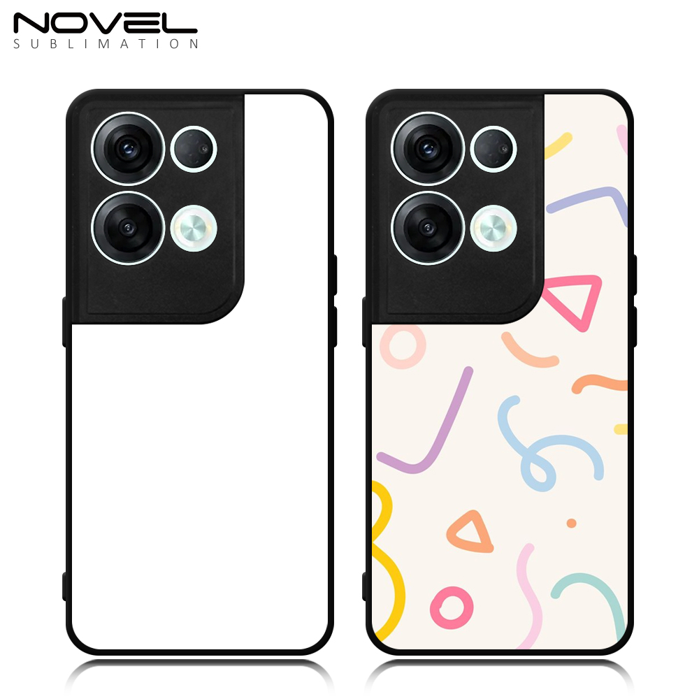 Smooth Sides!!! For OPPO Reno 7 4G,Reno 9 Pro Plus Sublimation Blank DIY Soft TPU + PC Phone Cover With Aluminum Sheet