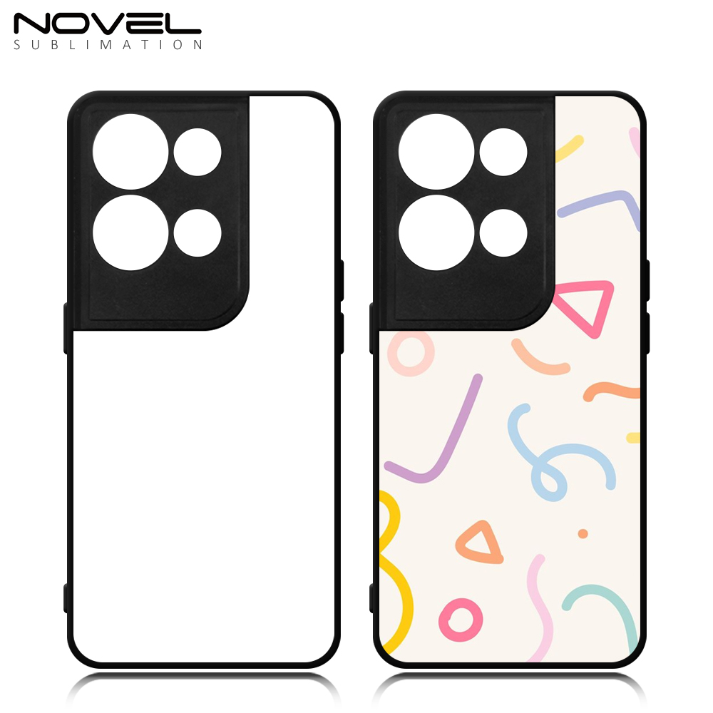 Smooth Sides!!! For OPPO Reno 7 4G,Reno 9 Pro Plus Sublimation Blank DIY Soft TPU + PC Phone Cover With Aluminum Sheet