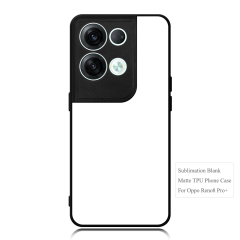 Smooth Sides!!! For OPPO Reno 9 Pro Plus Sublimation Blank DIY Soft TPU Sides Hard PC Back Phone Cover With Aluminum Sheet
