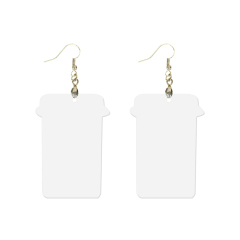 Sublimation Earrings Blank MDF Halloween Ghost Ear Rings Customized Earrings for Making DIY Craft
